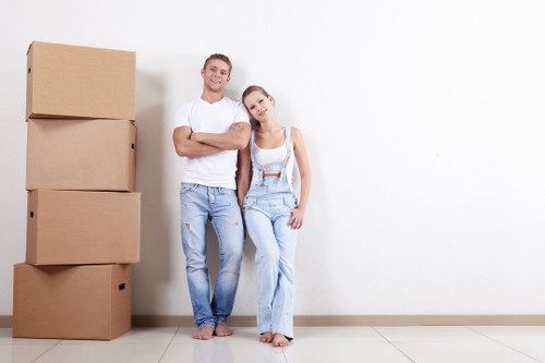 Professional movers handling a household move in Inglewood