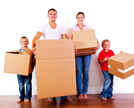 Professional movers handling office relocation