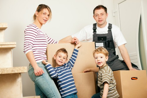 Modern moving truck used by removalists in Burbank