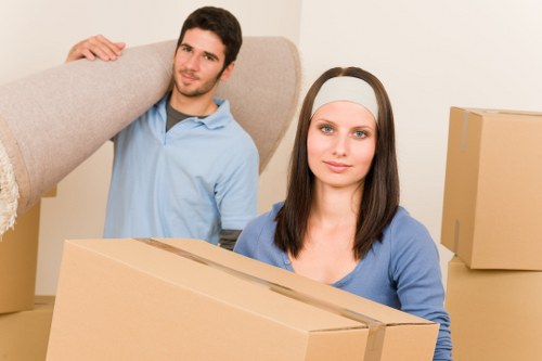 Removalist trucks ready for transport in Woolooware